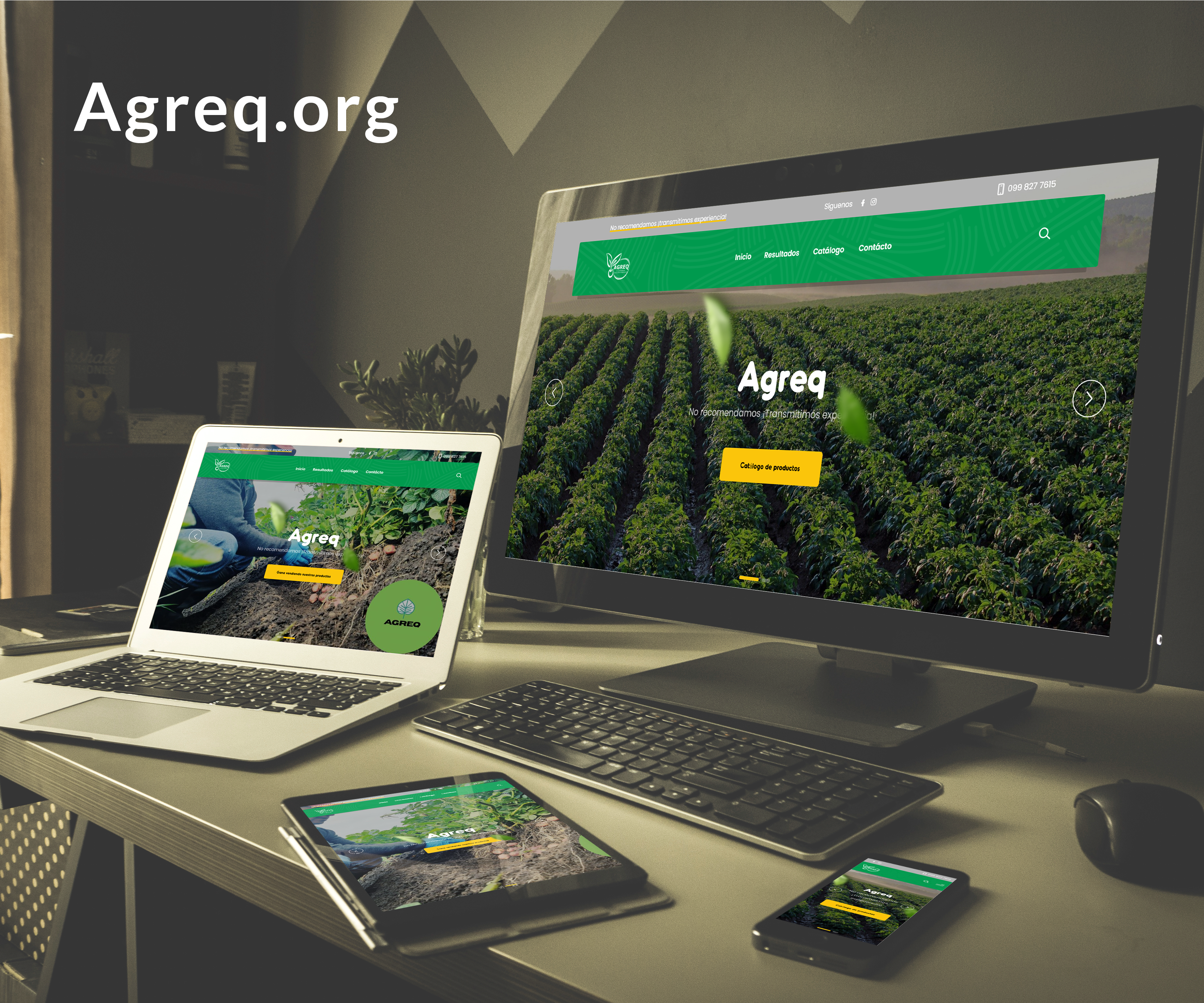 Sitio web corporativo de empresa de distribución de agroquímicos.